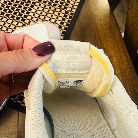 New Balance 237 Casual Women's Sneakers Shoes White Yellow size 8 - Picture 7 of 9